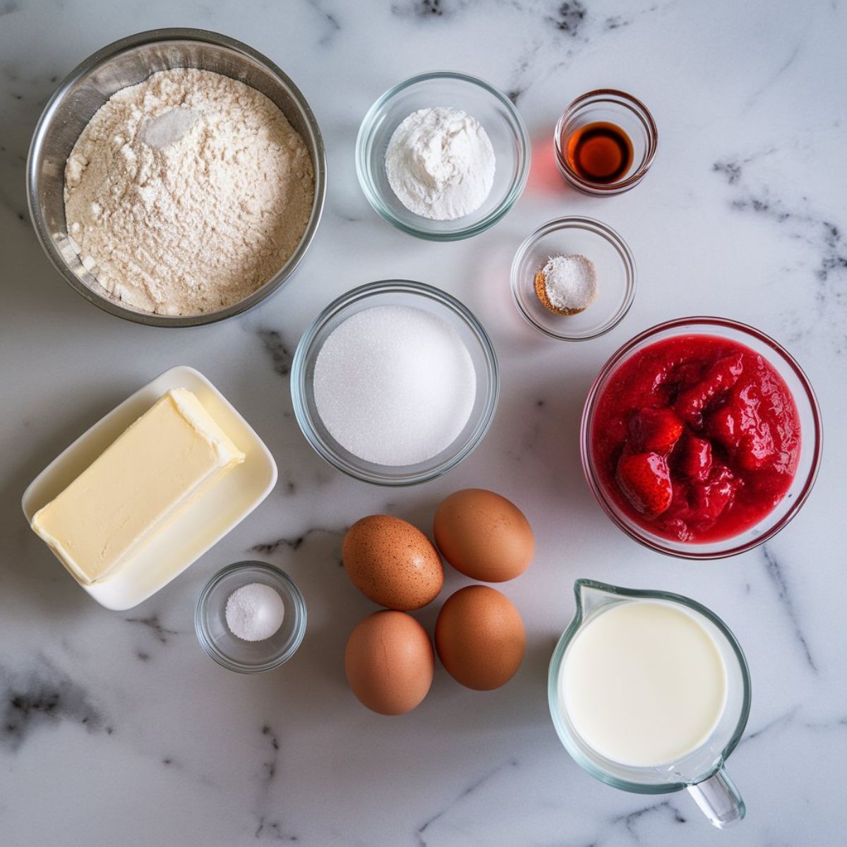 Strawberry Cake with Cream Cheese Frosting