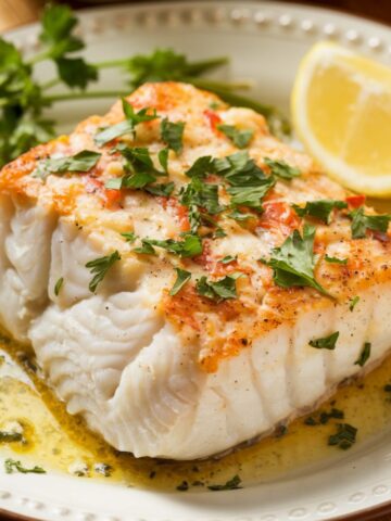 Baked Cod with Garlic and Lemon Recipe