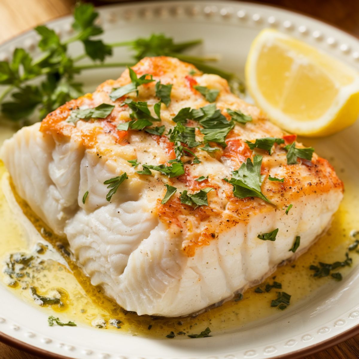 Baked Cod with Garlic and Lemon Recipe