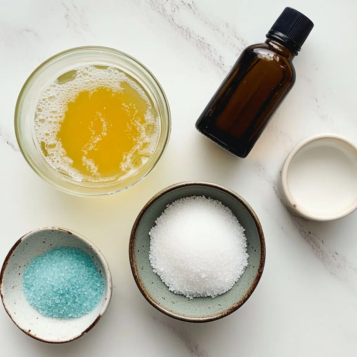 Ingredients for Sonic Ocean Water recipe laid out on a kitchen counter