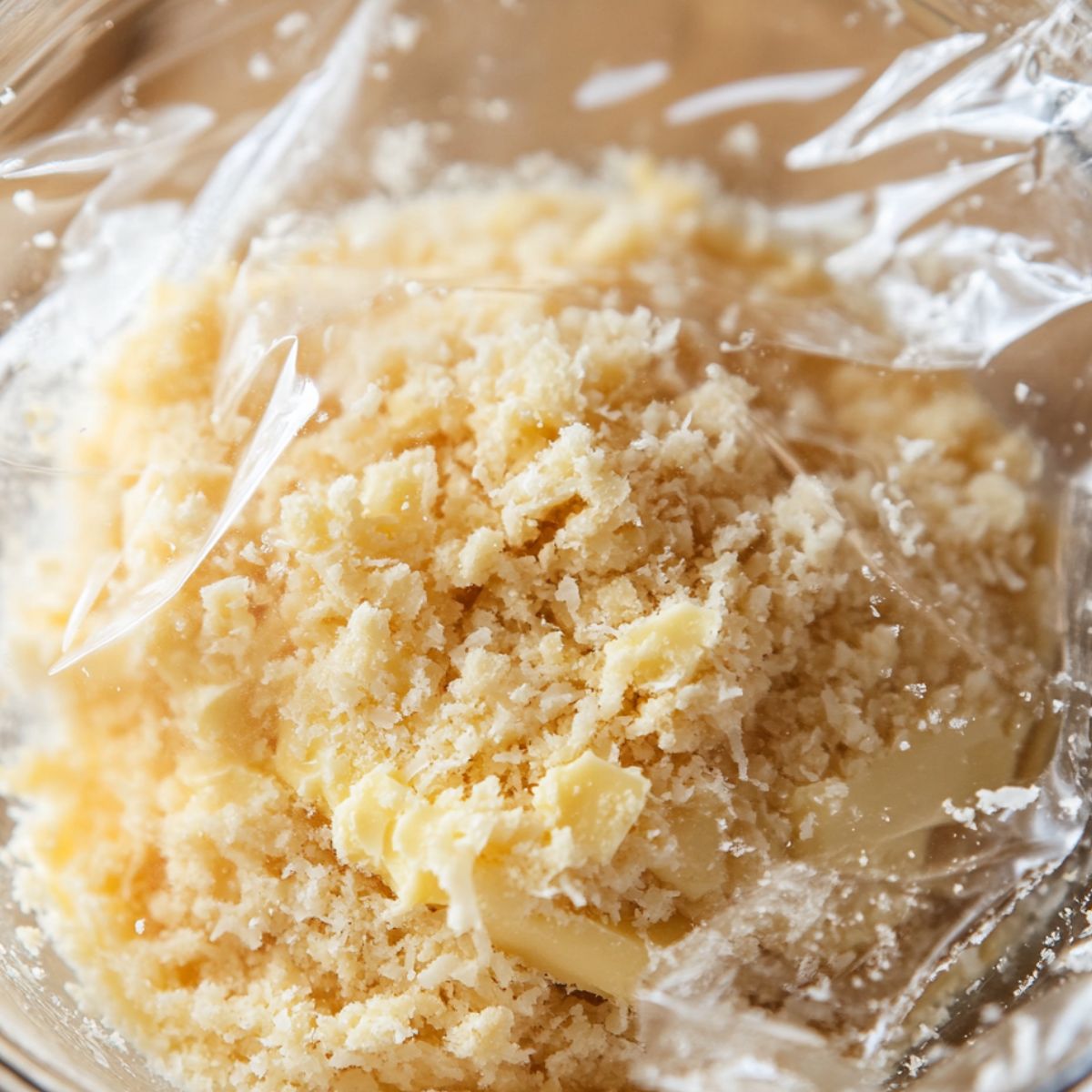 Snowball mixture resting to firm up