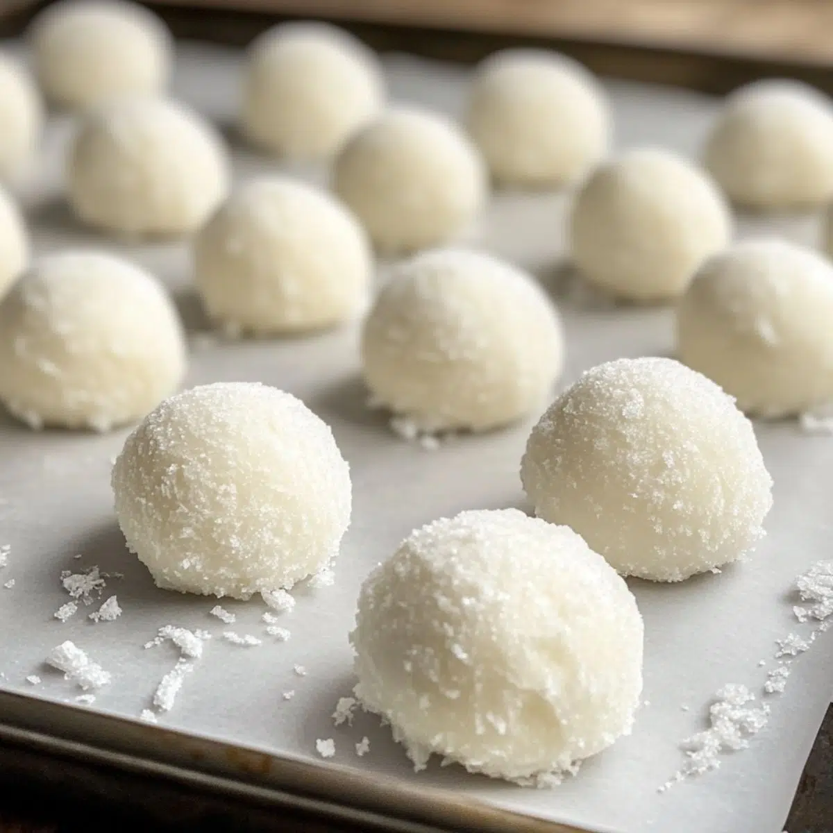 Finished snowballs chilling