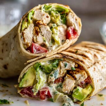 Delicious Chicken Avocado Wrap (10-min!)
